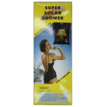 Flexible water container for showering