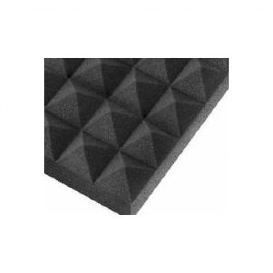Absorbent foam in the shape of a pyramid Sound insulating materials