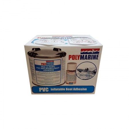 Two-component adhesive for PVC Polymarine for inflatable boats